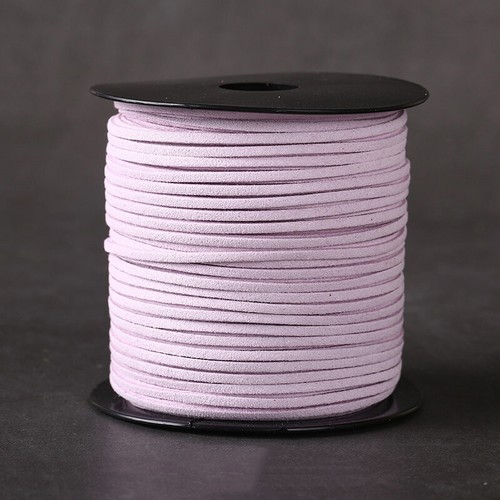Cuerda de hilo de cuero de terciopelo con cordón de gamuza sintética plana de 5 yardas/100 yardas de 2,7 mm - Imagen 13 de 30
