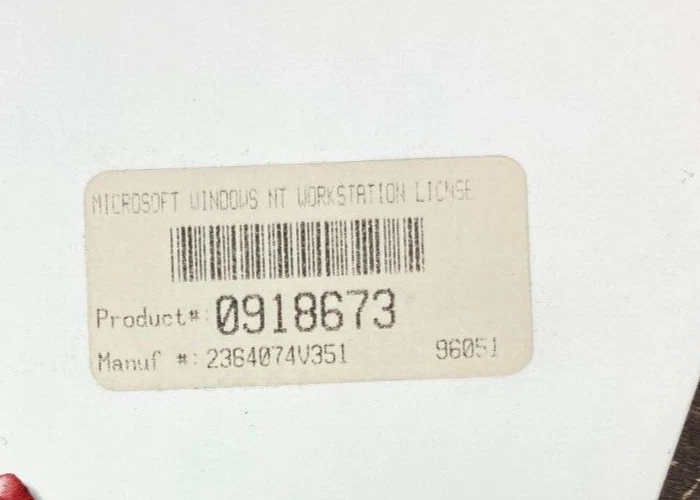 Microsoft Windows NT License Pak Only No Media Workstation Version 3.51 Sealed - Image 3 of 4