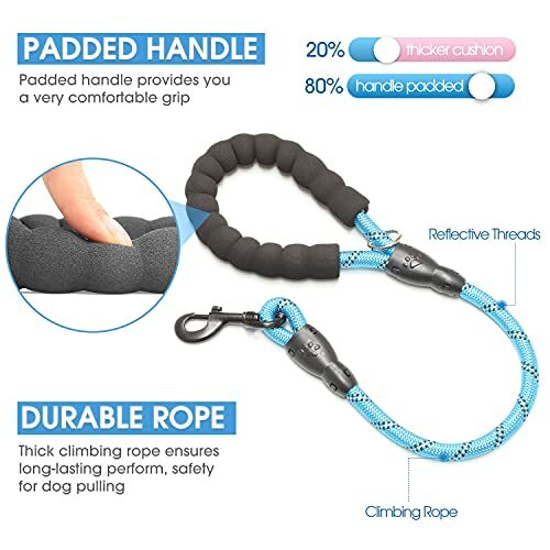 baapet strong dog leash with padded handle