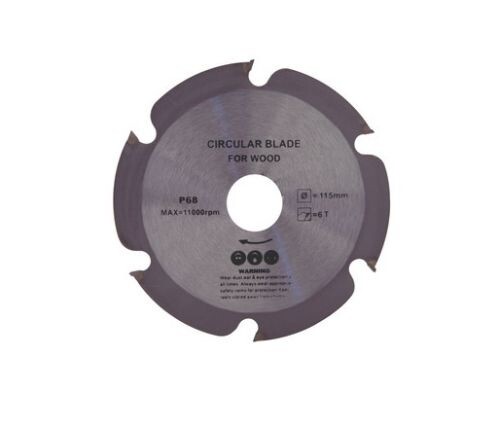 DISCO BEST CUT PER LEGNO PLASTICA 115 x 22,2 x 2 mm LAMA 6 DENTI SMERIGLIATRICE - Foto 1 di 1