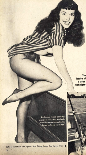 Frolic Magazine 1958 Stripper Blaze Starr Cover Bettie Page Other Beauties - Picture 4 of 7