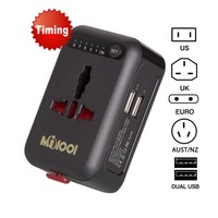 Smart Timing Universal Travel Adapter With Dual Usb Charging Ports For Europe... on sale Smart Timing Universal Travel Adapter With Dual Usb Charging Ports For Europe... on sale