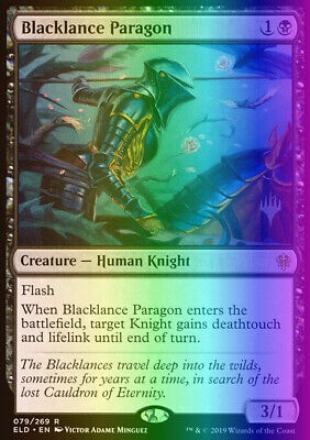 Magic MTG NearMint Blacklance Paragon ~ Throne of Eldraine