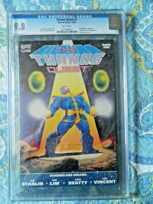 Thanos Quest 1 & 2 Complete Set CGC CBCS 9.8 Signed Jim Starlin Ron Lim Marvel