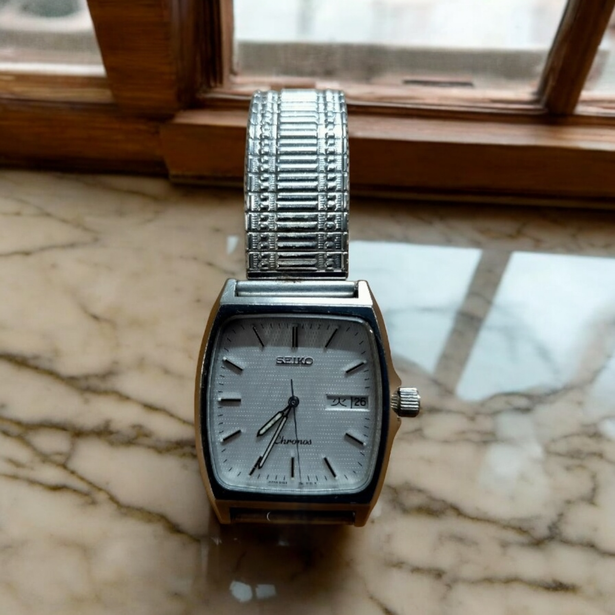 SEIKO セイコー chronos 5H23-5110 1062 SEIKO WATCH CHRONOS 5H23-5100 ANTIMAGNETIC QUARTZ DAY DATE