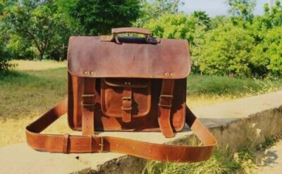 Leather Office Messenger Sling Laptop Genuine Handmade Vintage Briefcases Bag