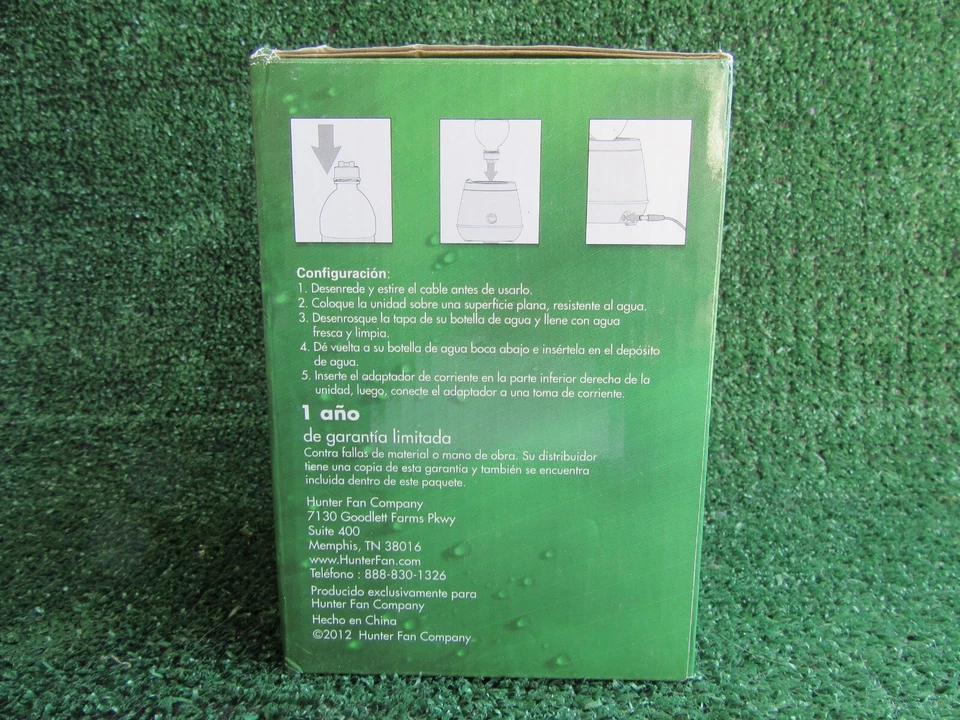 Nuevo humidificador de botella de agua personal ultrasónico azul Hunter 31019 Foto 4 de 4