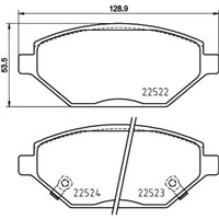 Brembo BremsbeläGe Bremsbelegsatz Vorne System Akebono FüR Opel Karl