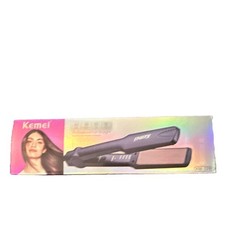 Kemei KM-329 Flat Iron Hair Straightener 40W Electric 220-240V Black