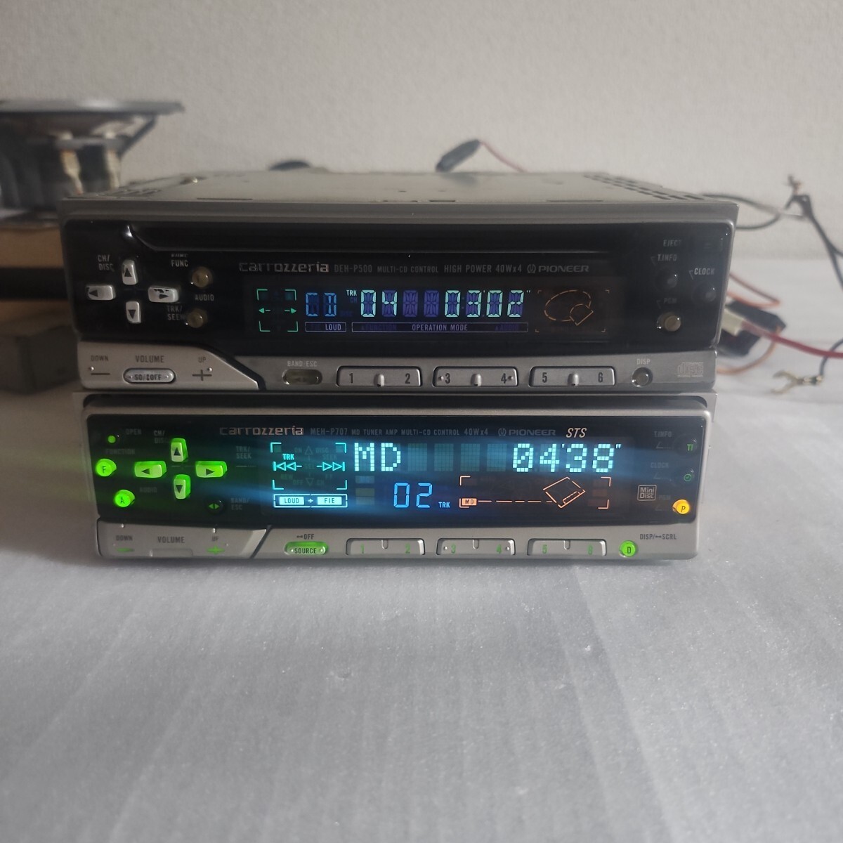 Pioneer Carrozzeria DEH-P500 MEH-P707 1DIN Car Audio MD Player