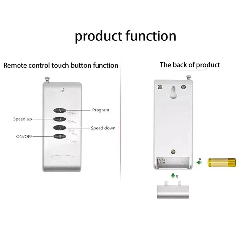 DC 12V-24V 12A Module Dimmer RPG LED Controller With 4 Key RF Wireless Remote - Image 4 of 4