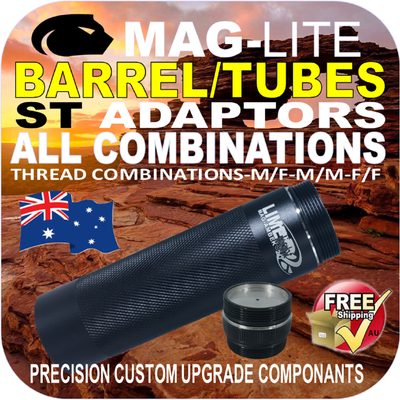 MAGLITE BARREL TUBE ST ADAPTORS MULTI THREAD COMBOS C/D FLASHLIGHT