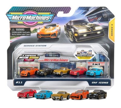 MicroMachines GM Icons 5 Pack Series 4 with Micro City Scene #11 Mint on Card