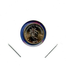 1973 Republic of Panama Balboa 2 1/2 Centesimos #24 Small Blast White Coin 