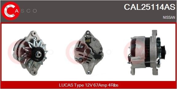 Casco Generator CAL25114AS Passend FüR Nissan-image
