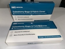 Two Box Of 20 PCS Colostomy Bags  Fabric Covers