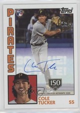 2019 Update 1984 Topps Baseball 150th Anniversary 78/150 Cole Tucker Auto 06z2