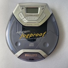VTG Philips Jogproof Portable CD Player 45 ESP Blue AX5111/17 No Headphones Read