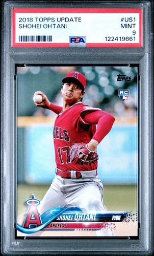 122419661 Shohei Ohtani 2018 Topps Update #US1 Rookie RC PSA 9
