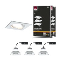 LED Einbauleuchte Nova Plus Coin Basisset Schwenkbar Eckig 84X84 Mm 50° Coin 3X6