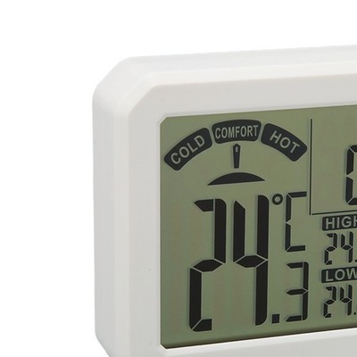 Temperature Humidity Meter Digital High Accuracy Electronic Wall Mount Therm SET