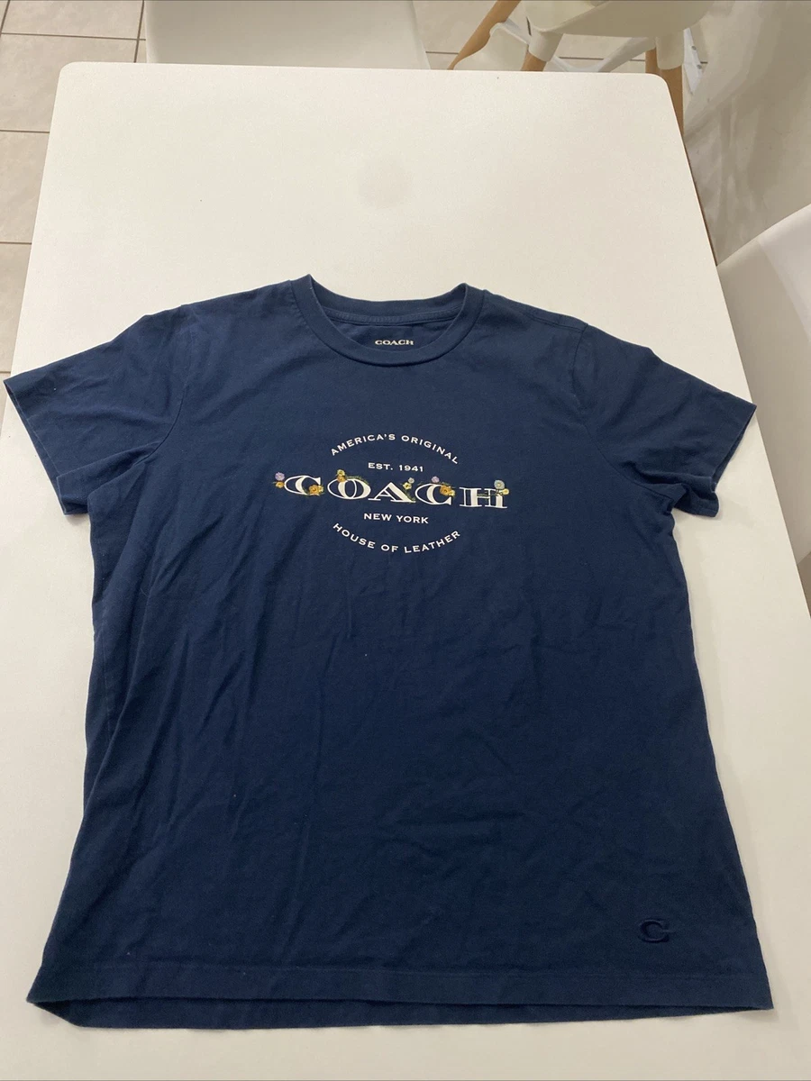 新品 COACH グラフィックTシャツ M US L相当 Coach Solid Regular Size T-Shirts for Men for sale | eBay
