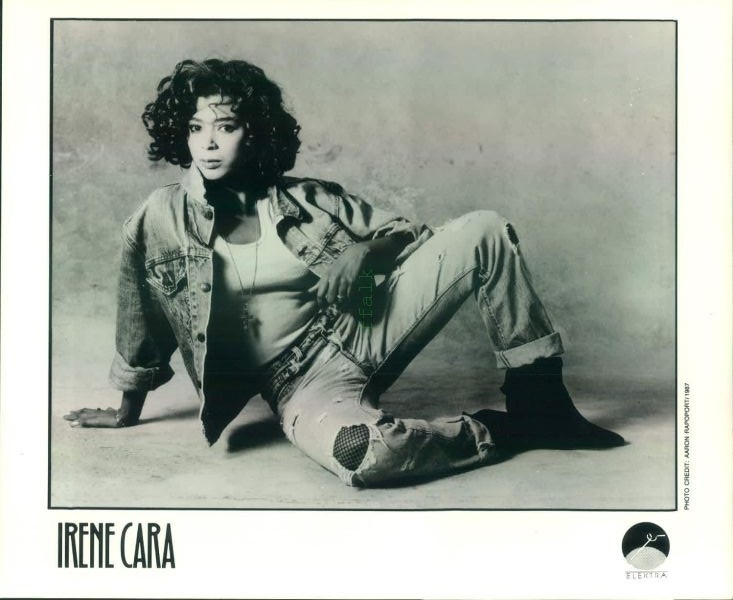 Press Photo: IRENE CARA 8x10 B&W 1987 fame
