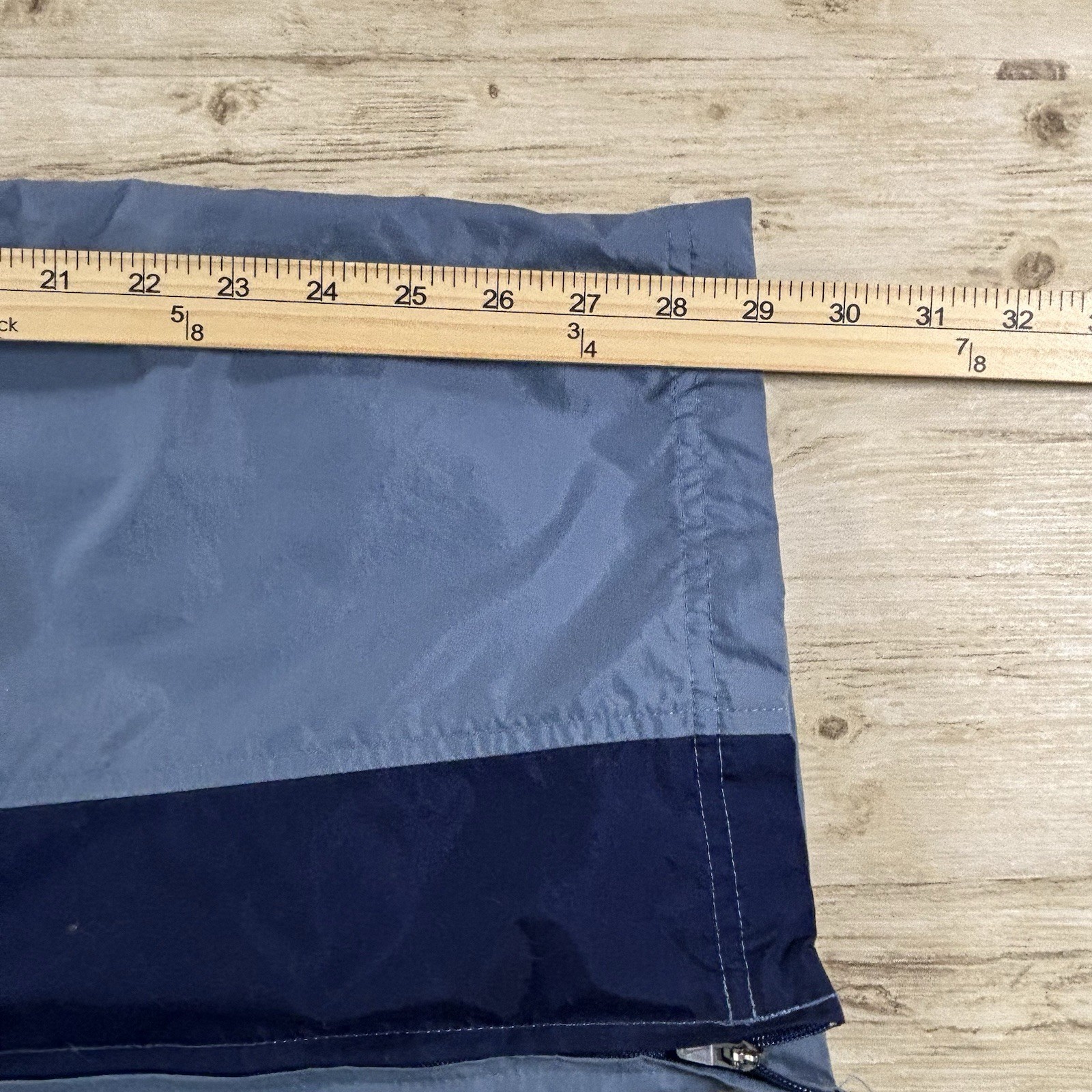 Nike Blue L Windbreaker Track Pants Lined Utility Pocket Zip Ankle Vents thumbnail 4