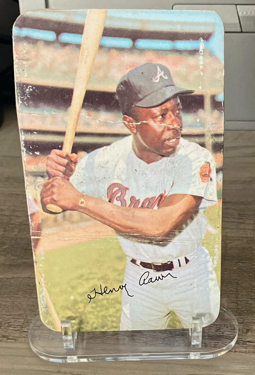 25+ Topps Hank Aaron Autographed Baseball Sports Trading Cards for