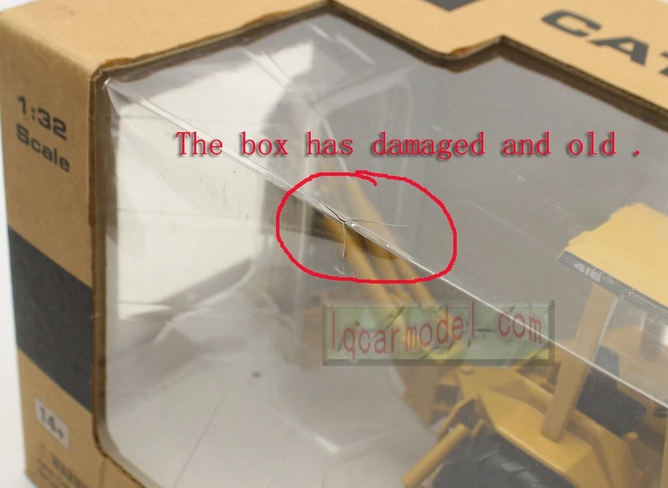 1/32 NORSCOT CAT 416 BACKHOE LOADER 55271 DIECAST MODEL /old - Image 3 of 4