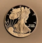 2010-W Proof 1 oz .999 Fine Silver $1 American Silver Eagle with Box Only