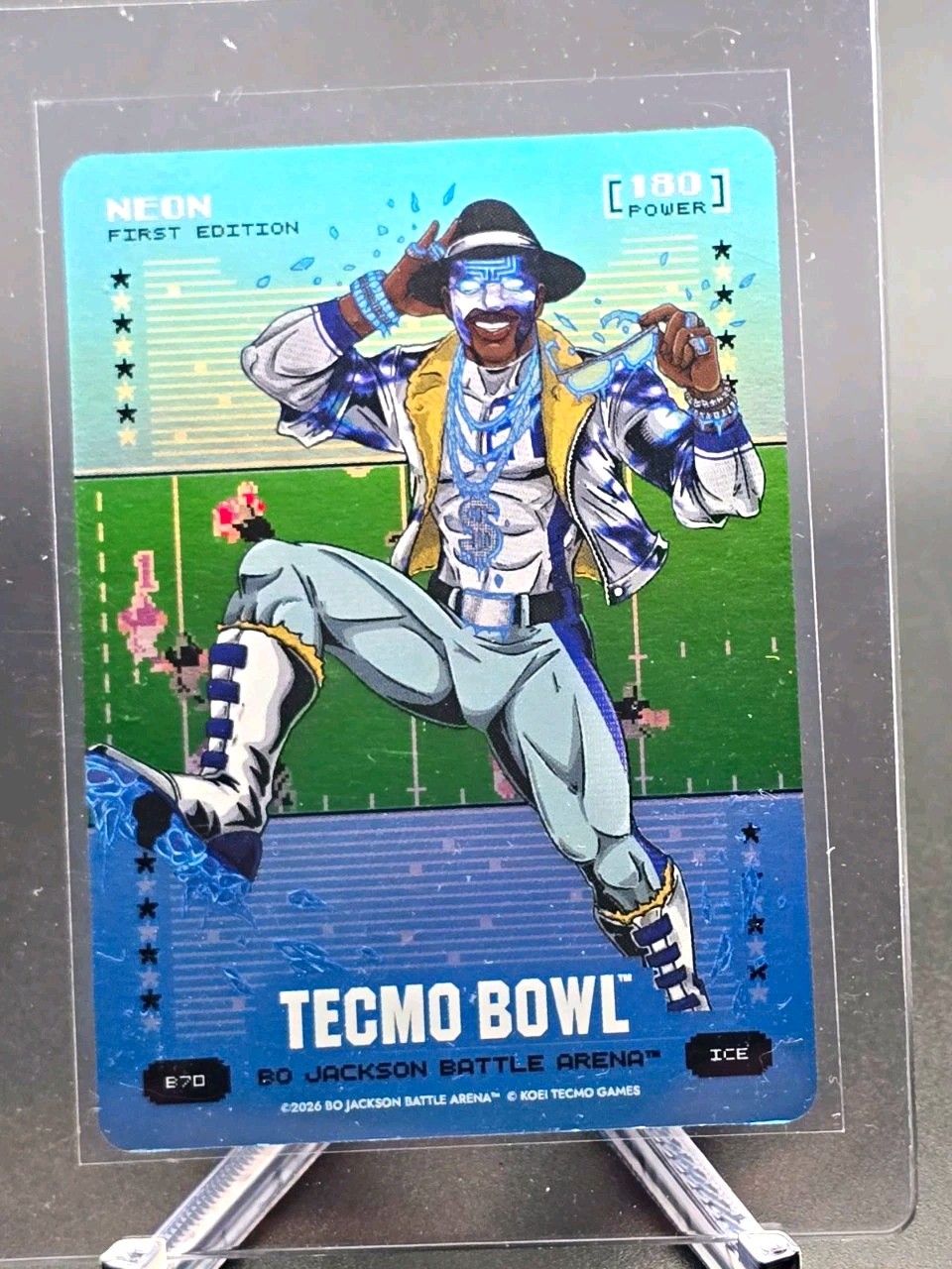 2026 Bo Jackson Battle Arena Neon 1st Edition Tecmo Bowl Bo Jackson E70