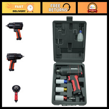 12 Air Impact Wrench Set 1180 Ft-lbs Torque Heavy-duty Twin Hammer 3 Sockets 12 Air Impact Wrench Set 1180 Ft-lbs Torque Heavy-duty Twin Hammer 3 Sockets