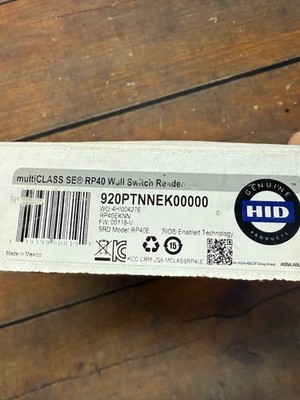 HID 920PTNNEK00000 multiCLASS RP40 Wall Switch Reader - Black