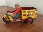 Vintage Marx Tin Litho Motorcycle SPEED BOY DELIVERY  1930s