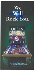 Queen Pinball Brothers Mini  Flyer / Brochure / Ad - Hard to Find
