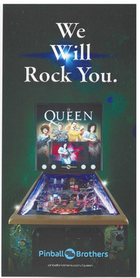 Queen Pinball Brothers Mini  Flyer / Brochure / Ad - Hard to Find