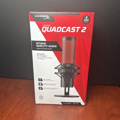 HyperX Quadcast 2-Studio Quality Audio Microphone, Designed For Creators (3846)