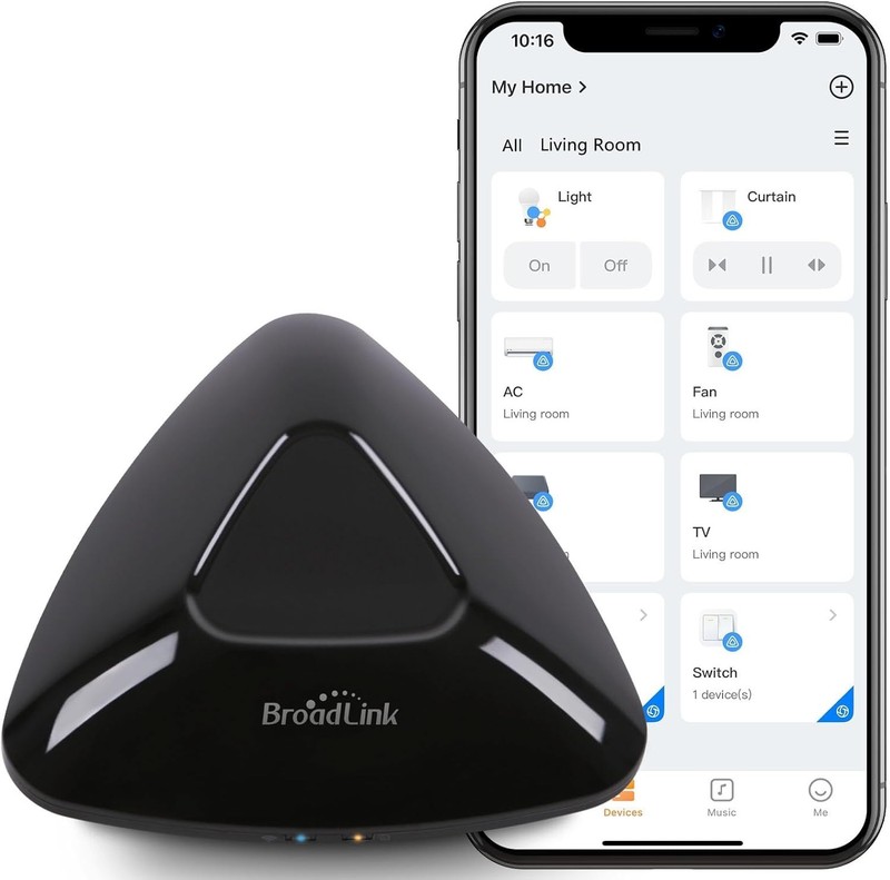 Broadlink RM MAX Smart Home Hub Wi Fi & BLE Universal Remote for IR/RF Devices