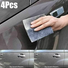 4Pcs For Universal Car Scratches Nano Magic Cloth Scratch Remover Sparkle Zlinnv