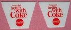 COCA COLA REVOLVING LANTERN LAMP INSERTS FOR VINTAGE LIGHT - 1 PAIR