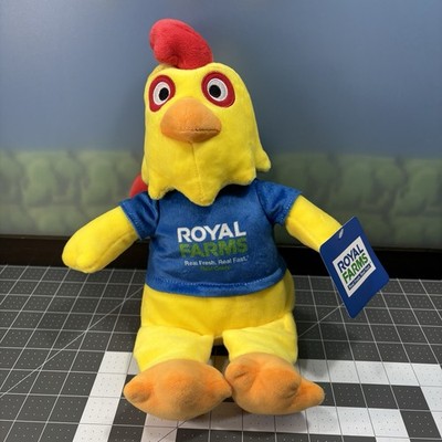 Royal Farms ChickenPalooza Stofftier Plüsch Huhn blau RoFo Shirt 11 Zoll Gas Premium