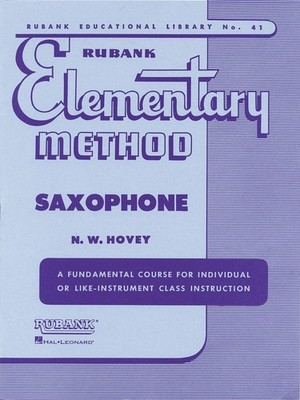 RUBANK ELEMENTARY METHOD - SAXOPHONE (RUBANK EDUCATIONAL LIBRARY) - SHEET MU...
