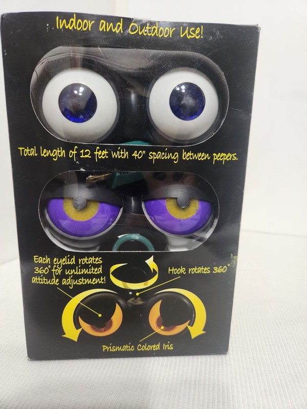 Halloween Peep n' Peepers Set of 3 Spooky Flashing Eyes For Indoor & Outdoor New