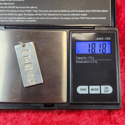 Vintage British Sterling Silber 925 Barren Anhänger AAF Queen's Silver Jubilee 18g - Bild 9 von 9