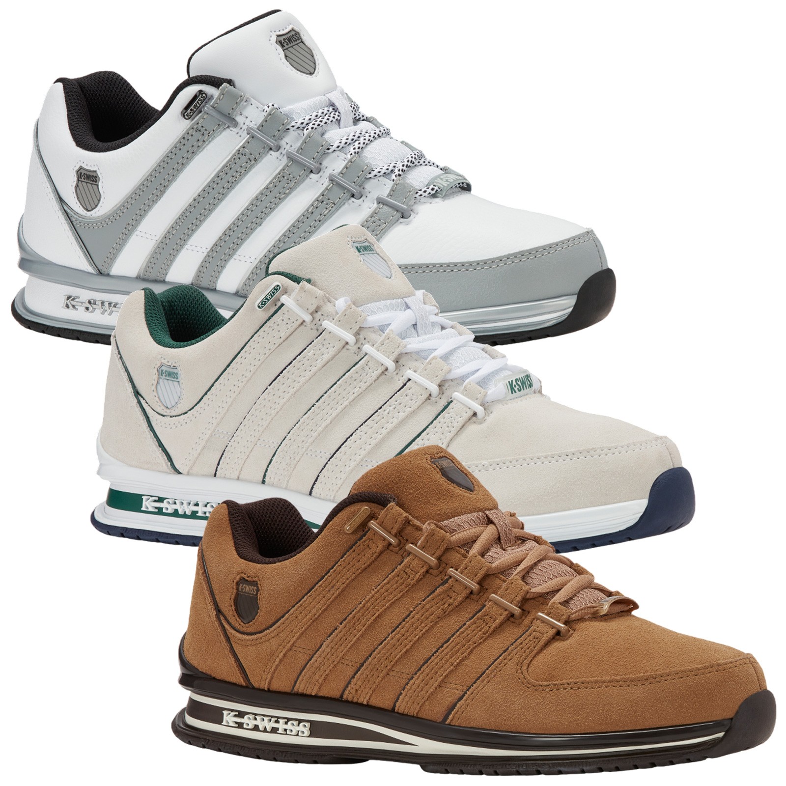 SAOLA Scarpe da ginnastica uomo K Swiss Rinzler casual stringate suola gomma sneakers