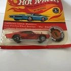Vintage Hot Wheels Redline RED Custom Charger  ORIGINAL BLISTER w/Button