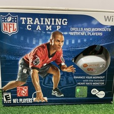 NFL Training Camp for Nintendo WII Includes Heart Rate Monitor EA Sports Sealed