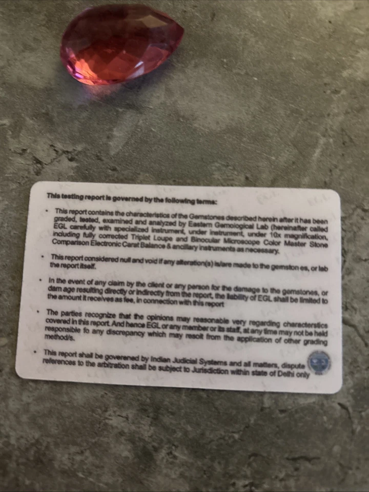 Tourmaline Loose  EGL CERTIFIED 106.96 Ct - Image 4 of 4