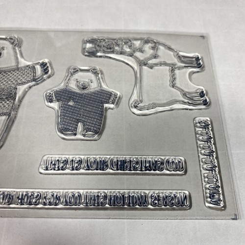 Stampin' Up Fa la la la Friends Photopolymer Stamp Set Bear Lhama Fish Sweater - Picture 5 of 6